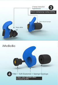 Noise-Cancelling Silicone Earplugs – Sleep & Soundproof