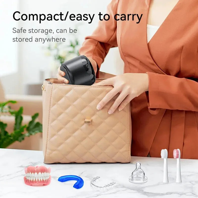 Ultrasonic Cleaner for Dentures 42-45KHz Professional Ultrasonic Cleaning Machine for All Dental Jewelry Watche Household Washer