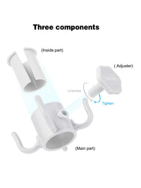 Polypropylene Beach Umbrella Hook – 4-Corner Storage