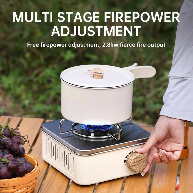 Portable Retro Camping Gas Stove with Ignition Device