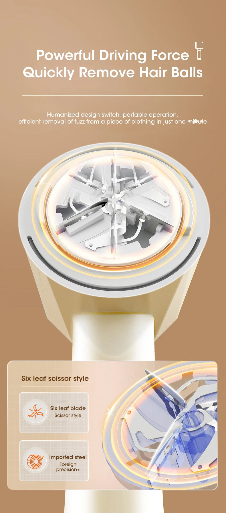 Rechargeable Electric Lint Remover for Clothes & Fabrics