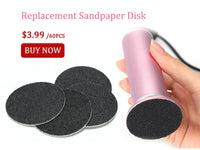 Electric Pedicure Foot File – Callus Remover w/ Sandpaper