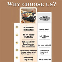 Portable Single Burner Camping Gas Stove Automatic Ignition