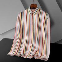 Men’s Striped Long Sleeve Casual Shirt