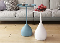 Simple Modern Wrought Iron Coffee Table Living Room Household Round Coffee Table Combination Creative Small Apartment Side Table