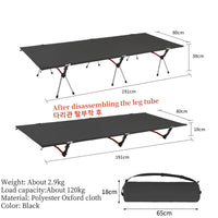 Ultralight Folding Camping Cot Bed – Aluminum Alloy