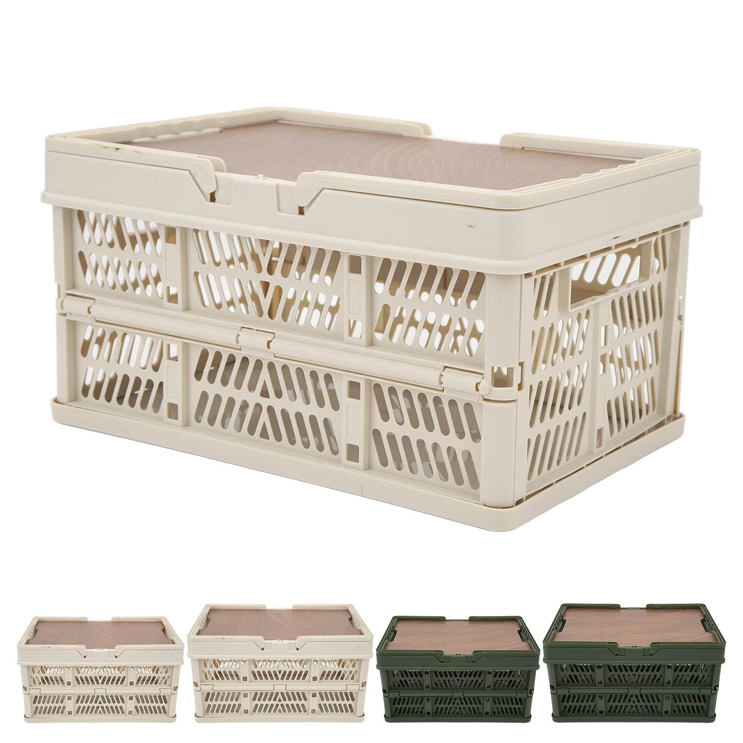 Foldable Camping Storage Basket Large Capacity