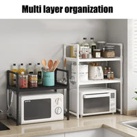 2-Tier Kitchen Microwave & Seasoning Storage Rack