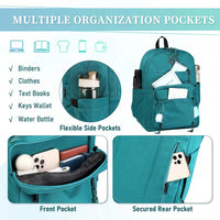 School Backpack,Two Compartments Daypack Bookbag Schoolbag for High School Teen Boy Girls/College/Work/Men Women