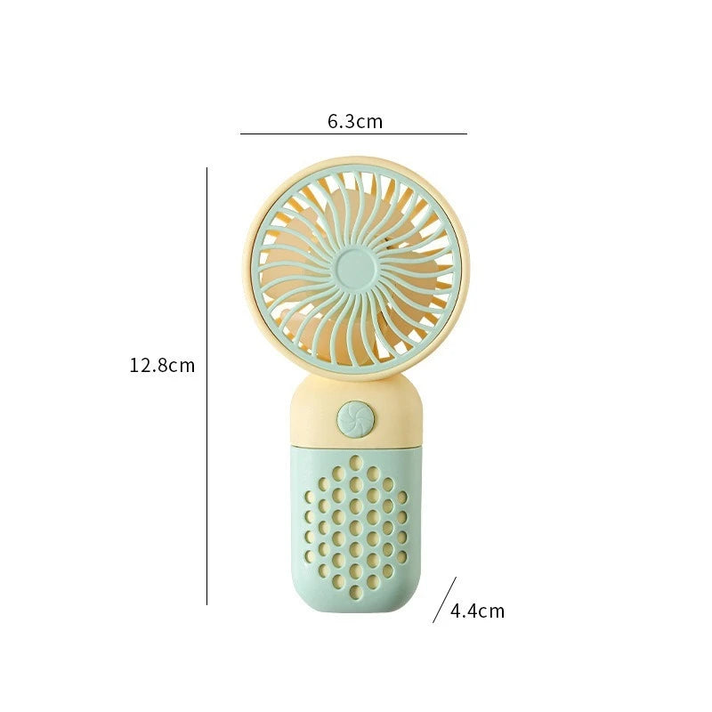 Cute Mini USB Handheld Fan – Portable Cartoon Design