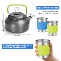 Camping Cookware Set Outdoor Cooking Kit for 2