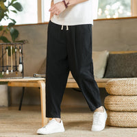 Men’s Cotton Linen Pants – Casual Loose Streetwear