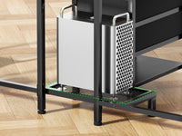 Satifur 93 inch 2-person Office Desk with Power Sockets and LED Lights,61in Computer Desk,Home Work Desk,Monitor Stands, Drawers