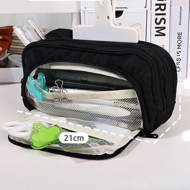 Back To School Large Capacity Pencil Cases Bag Aesthetic School Cases Girl Stationery Holder Children Students School Supplies
