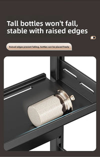 Multi-Layer Kitchen Storage Rack Carbon Steel for Spices and Tools