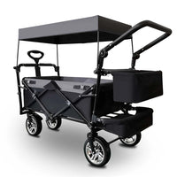 Outdoor Camping Vehicle with Shed, Multifunctional, Installation Free, Foldable Pole Camping Vehicle, Portable Shopping Cart