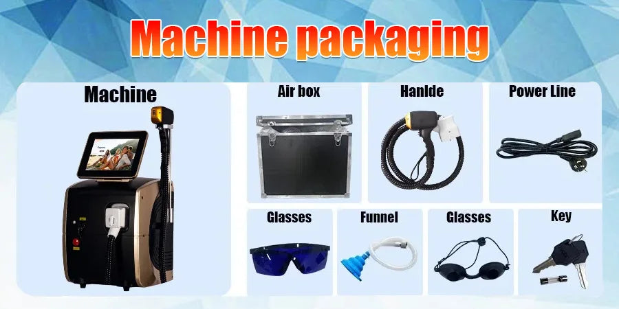 Profession 808nm Diode Laser Hair Removal Machine 3000W PRO Ice Platinum Painless Permanent Epilator For Salon