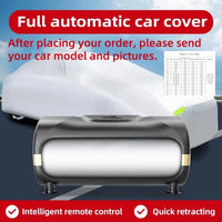 Automatic Remote Control Car Cover with Sun Protection
