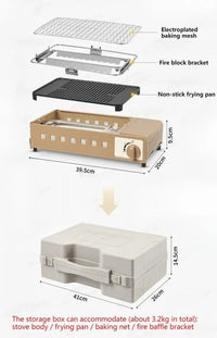 2300W Multifunctional Gas Stove for Outdoor Camping & Hiking
