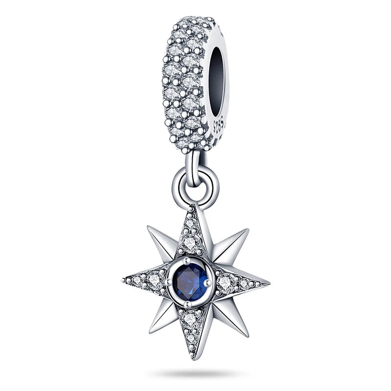 925 Sterling Silver Colorful Koi Pendant Beads Lucky Charm for DIY Bracelets