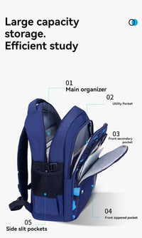 New Elementary School Students Schoolbag Boys 1-3-6 Grades 6-12 Years Old Lightweight Leisure CHILDREN'S Shoulder Bag Large Capa