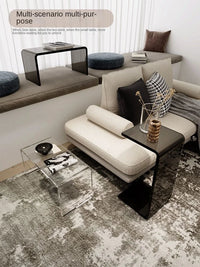 Acrylic Side Table – Modern Transparent Tea Table