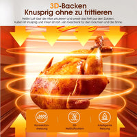 15L 1800W Large Electric Air Fryer Oven, LED Display