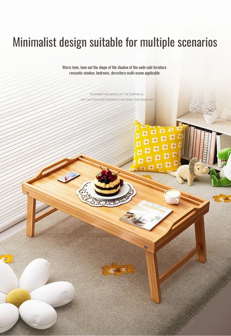 Square Folding Tea Table – Lightweight Tatami Floor Desk