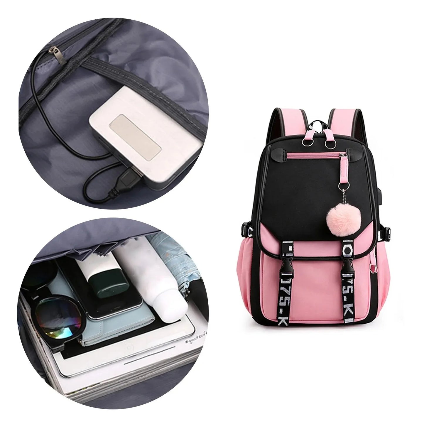 School Backpack  Backpack Lightweight Book Bag Waterproof Casual Travel Backpack College Middle School Student Backpack Holds