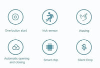 13L Smart Touch Trash Can for Kitchen & Bathroom