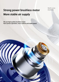 Xiaomi Youpin Clip-on Fan 5 Speed Quiet Rechargeable Desktop Portable Air Circulator Wireless Fan With LED Light Camping Home