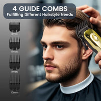 HATTEKER Professional Cordless Hair Clipper for Men