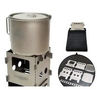 Portable Camping Fire Pit & Outdoor Grill Stove Burner