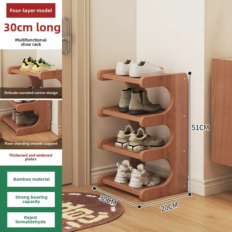 Shoe rack, home dormitory corner, small narrow style, multi-layer storage rack, entrance door, rental shoe cabinet