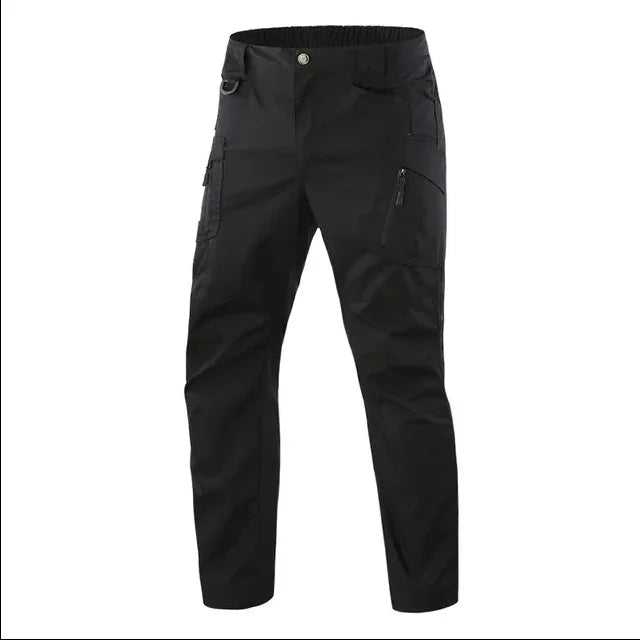 Men’s Waterproof Cargo Pants Multi-Pocket Training Trousers