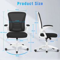 Ergonomic Mesh Office Chair – Lumbar Support & Flip Armrests