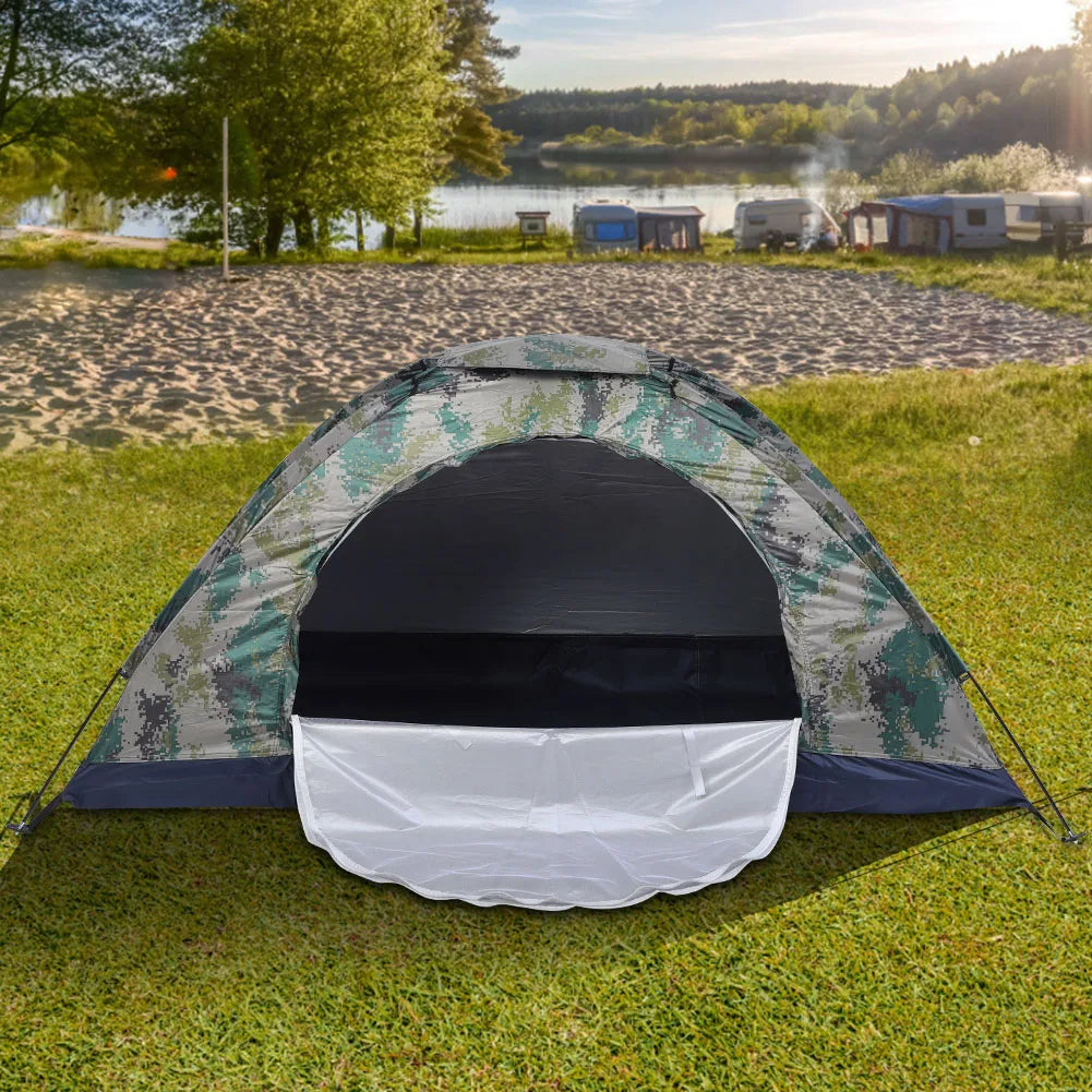 Single-Person Camping & Fishing Tent Windproof Canvas