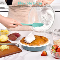 600°F Silicone Spatula Set Non-Slip Baking Tools (4pcs)