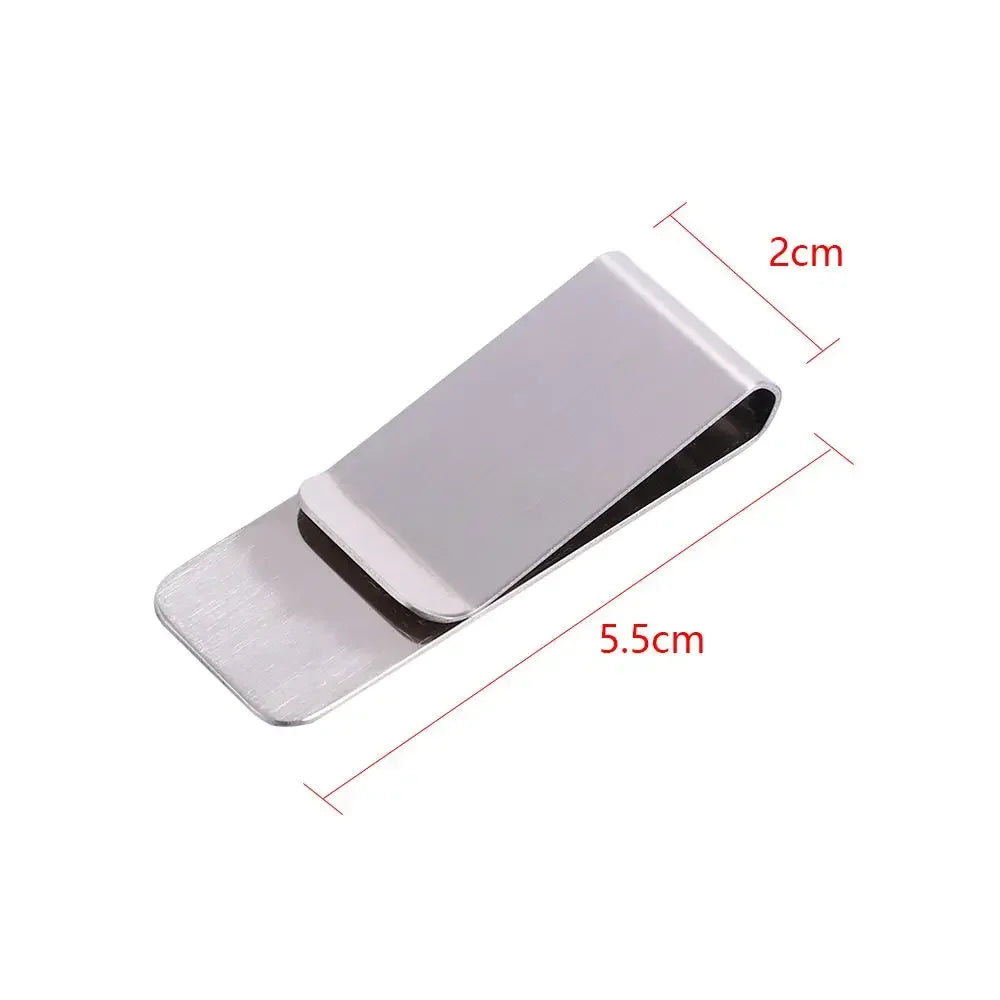 Stainless Steel Slim Pocket Credit Card & Money Clip