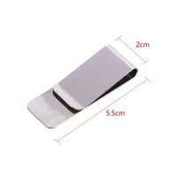 Stainless Steel Slim Pocket Credit Card & Money Clip