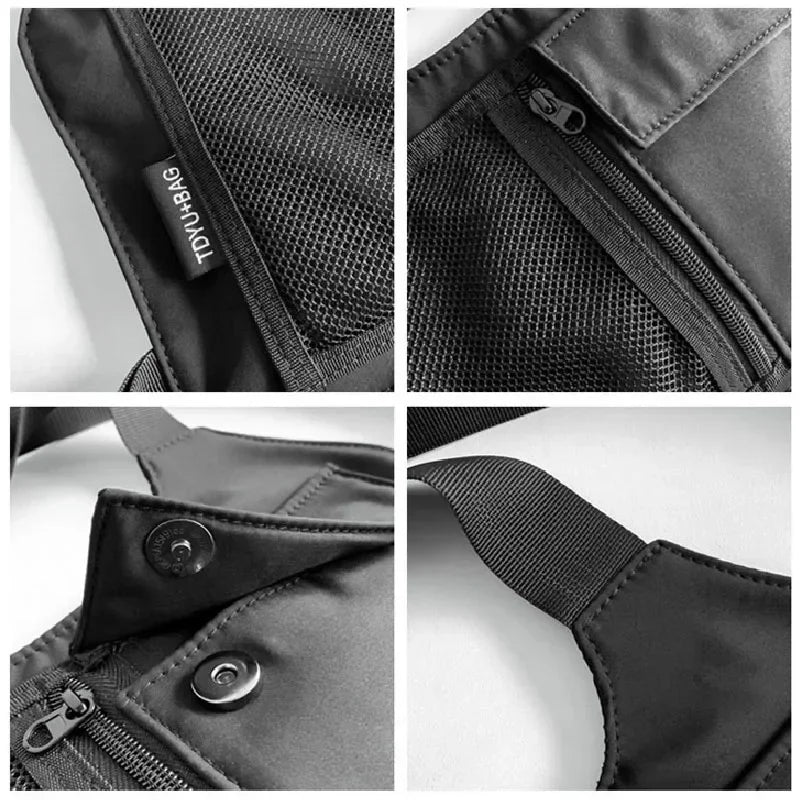 Unisex Hip-Hop Chest Rig Bag – Tactical Streetwear Vest