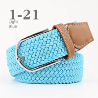 Unisex Colorful Canvas Belt – 107/120cm Casual Luxury Nylon Girdle for Men & Women