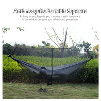 Outdoor Hammock Mosquito Net Silky Tent for 2-Person Bed