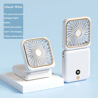 3-in-1 Mini Portable Neck & Handheld Fan with Power Bank