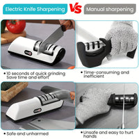 4-Gear Electric Knife Sharpener Professional Automatic