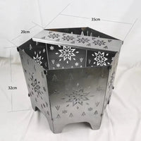 Camping Firewood Stove Portable Outdoor Campfire Table