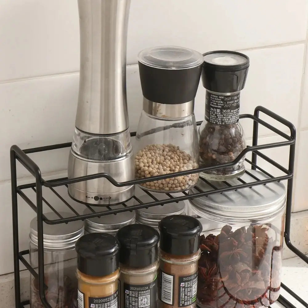 Double-Layer Kitchen Organizer Shelf – Waterproof Sink Storage