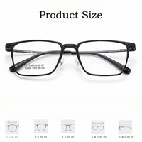 YIMARUILI Ultralight Polarized Magnetic Clip-On Glasses Men and Women TR90 Pure Titanium Optical Prescription Eyeglasses Frames