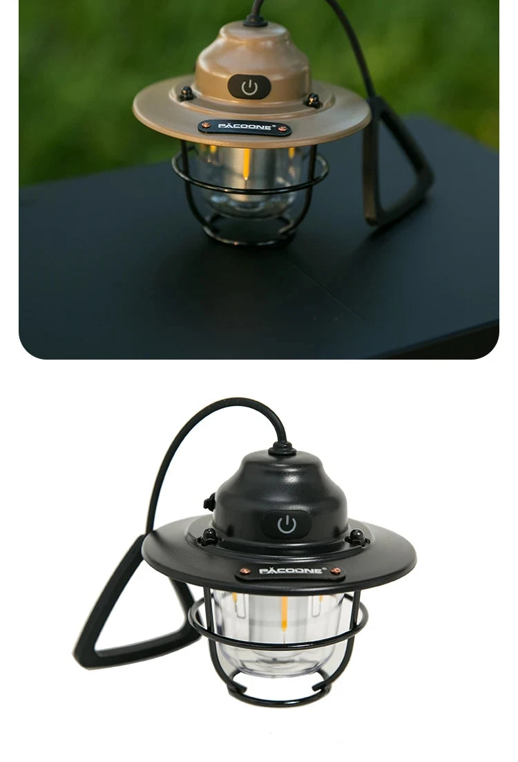 Modern Outdoor Camping Lamp – Dimmable Rechargeable Lantern