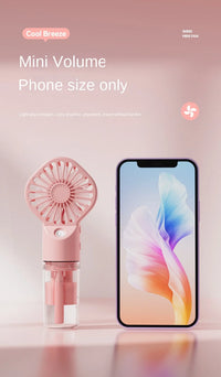 Mini USB Misting Fan – Portable Handheld Rechargeable Cooler